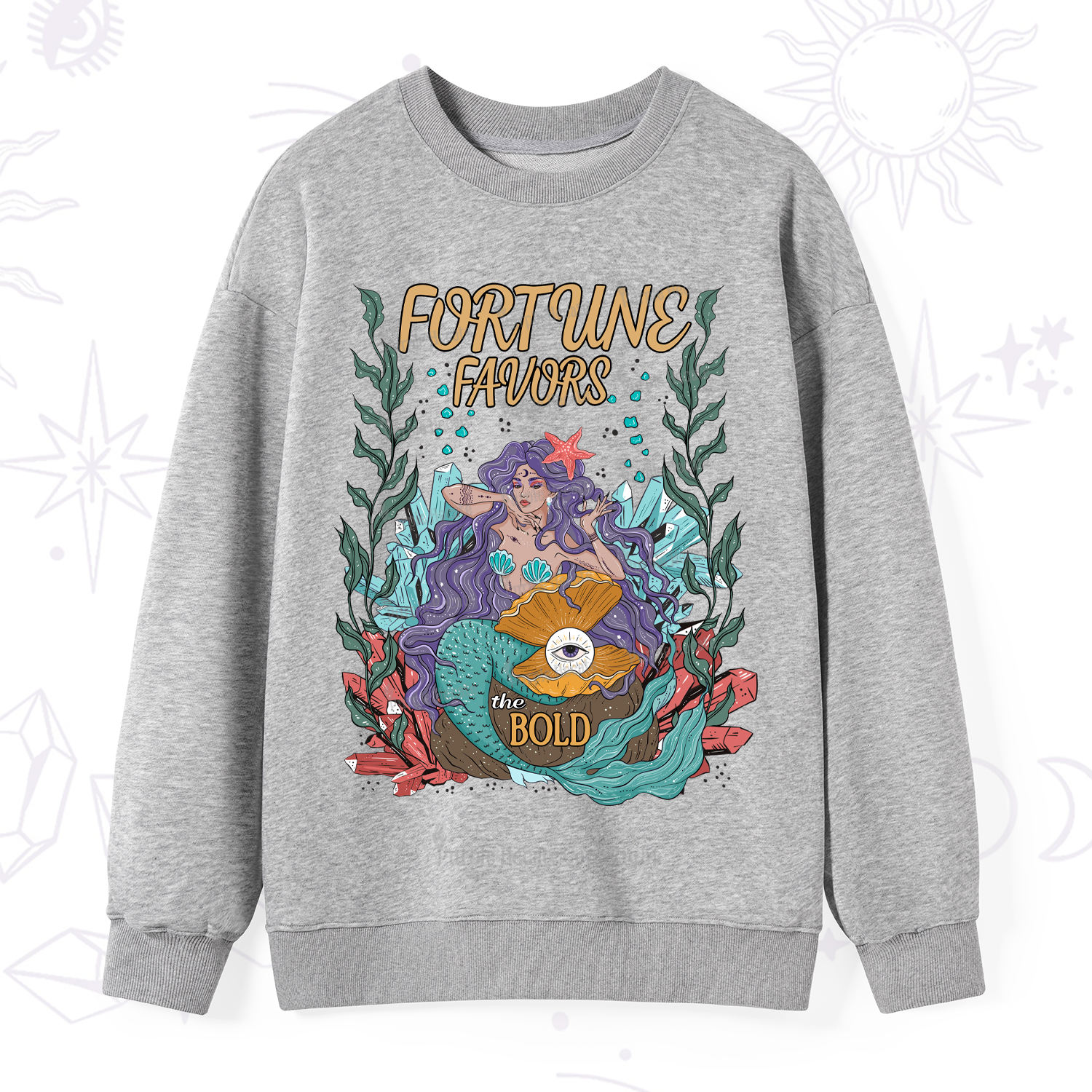 Purplehecate Fortune Favors The Bold Sweatshirt