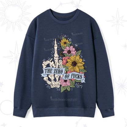 Purplehecate The Zero Of Fucks Sweatshirt