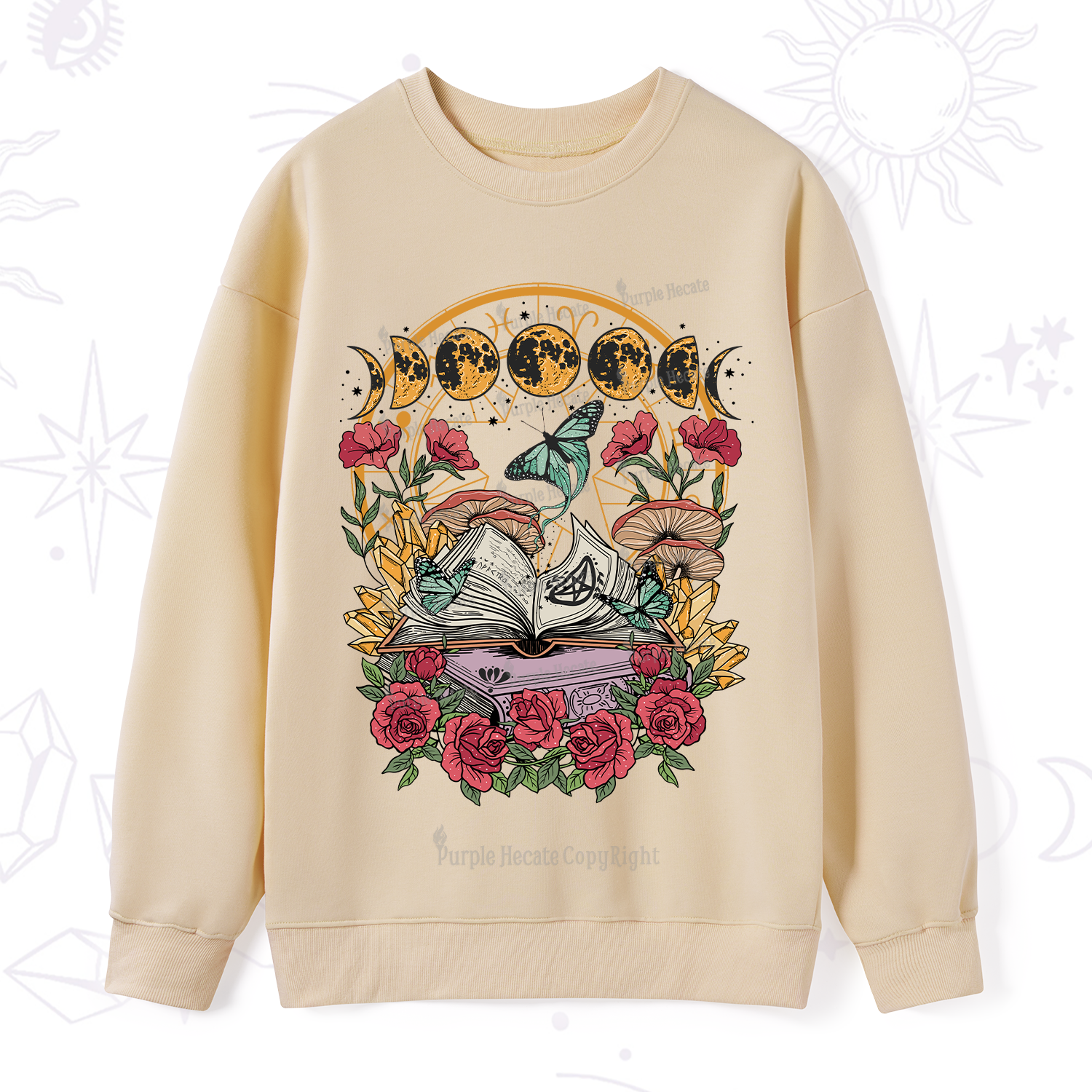 Purplehecate Witchy Book Sweatshirt