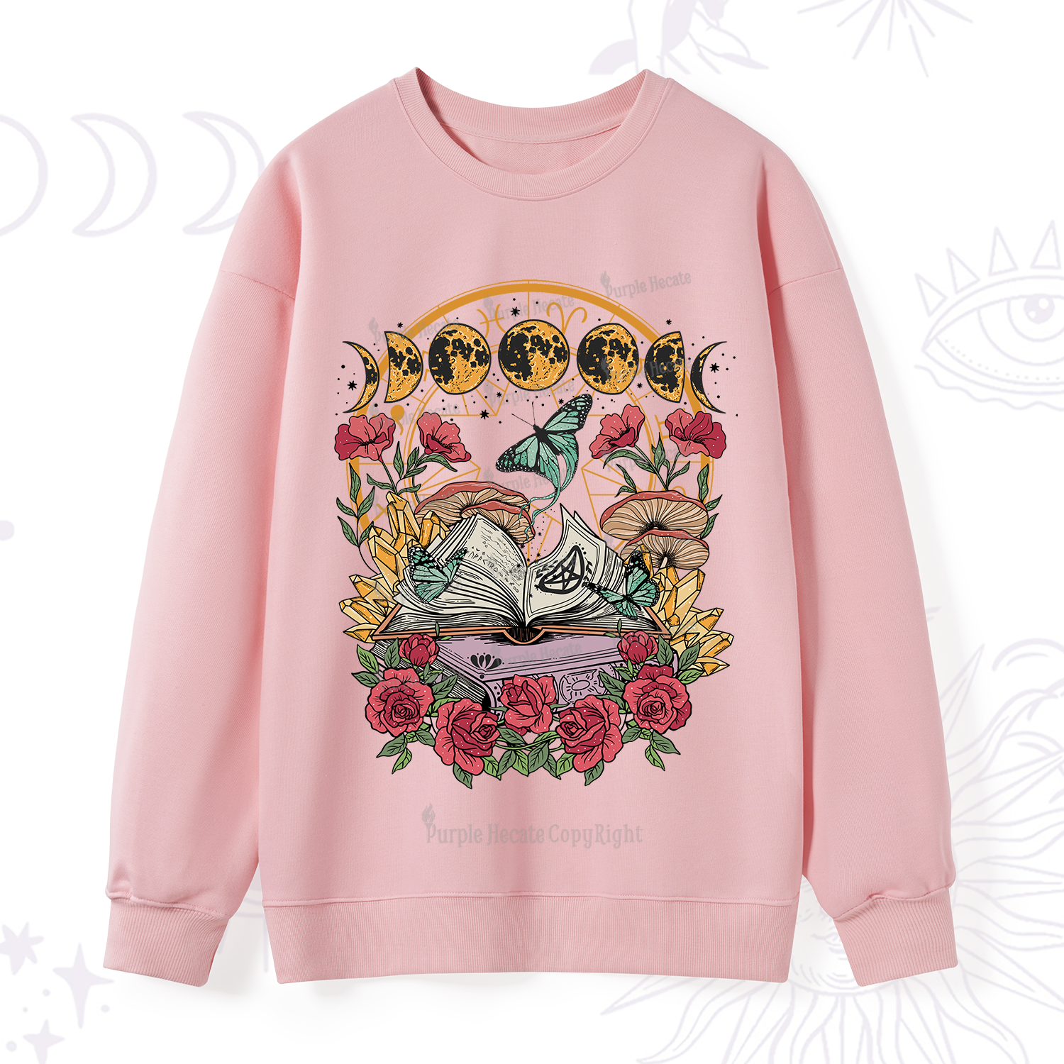 Purplehecate Witchy Book Sweatshirt