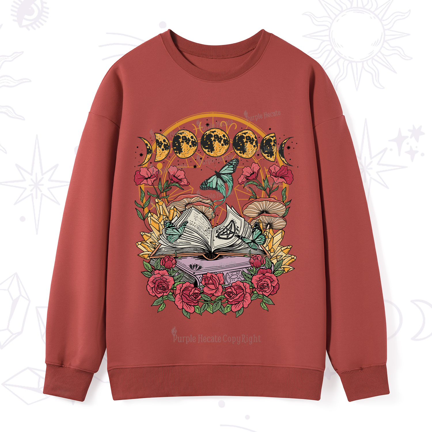 Purplehecate Witchy Book Sweatshirt
