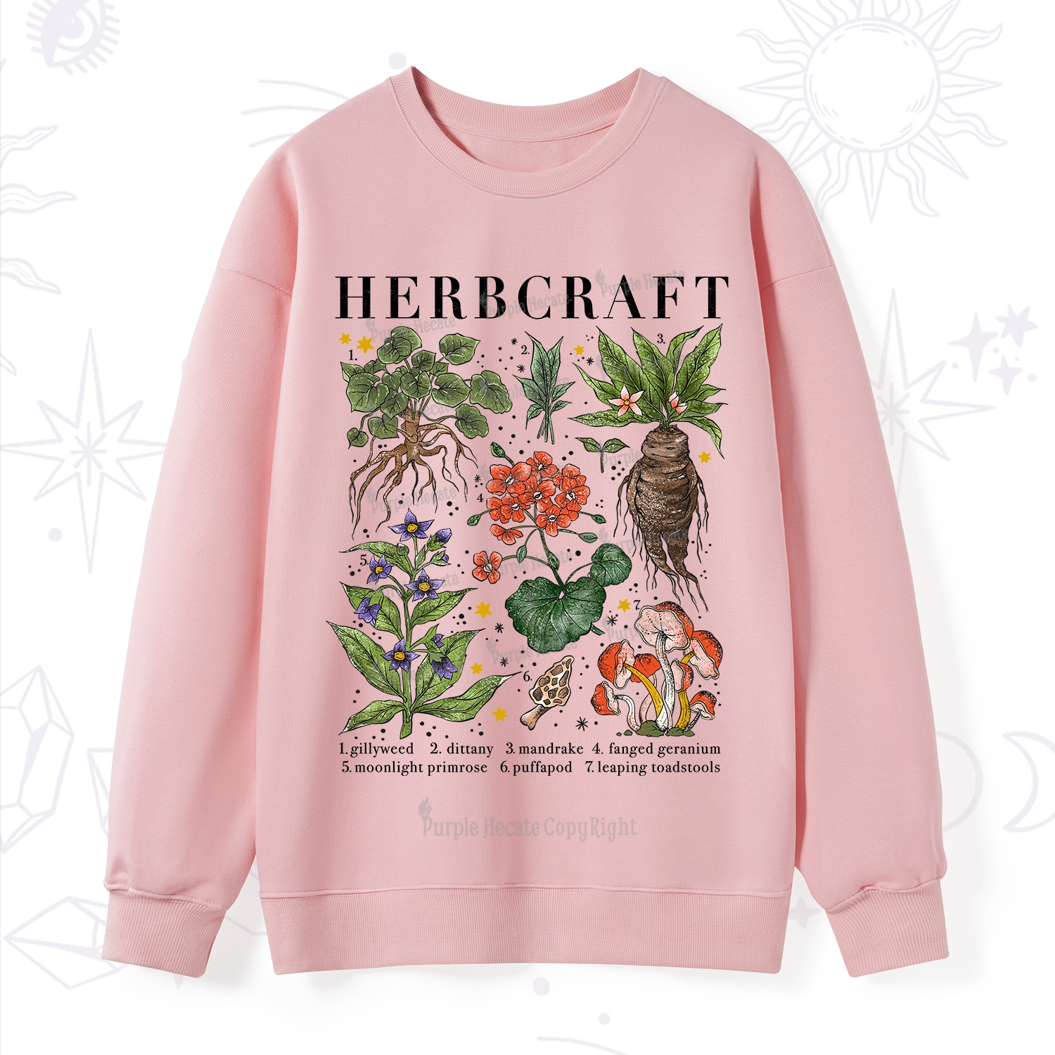 Purplehecate Magical Herbcraft Sweatshirt