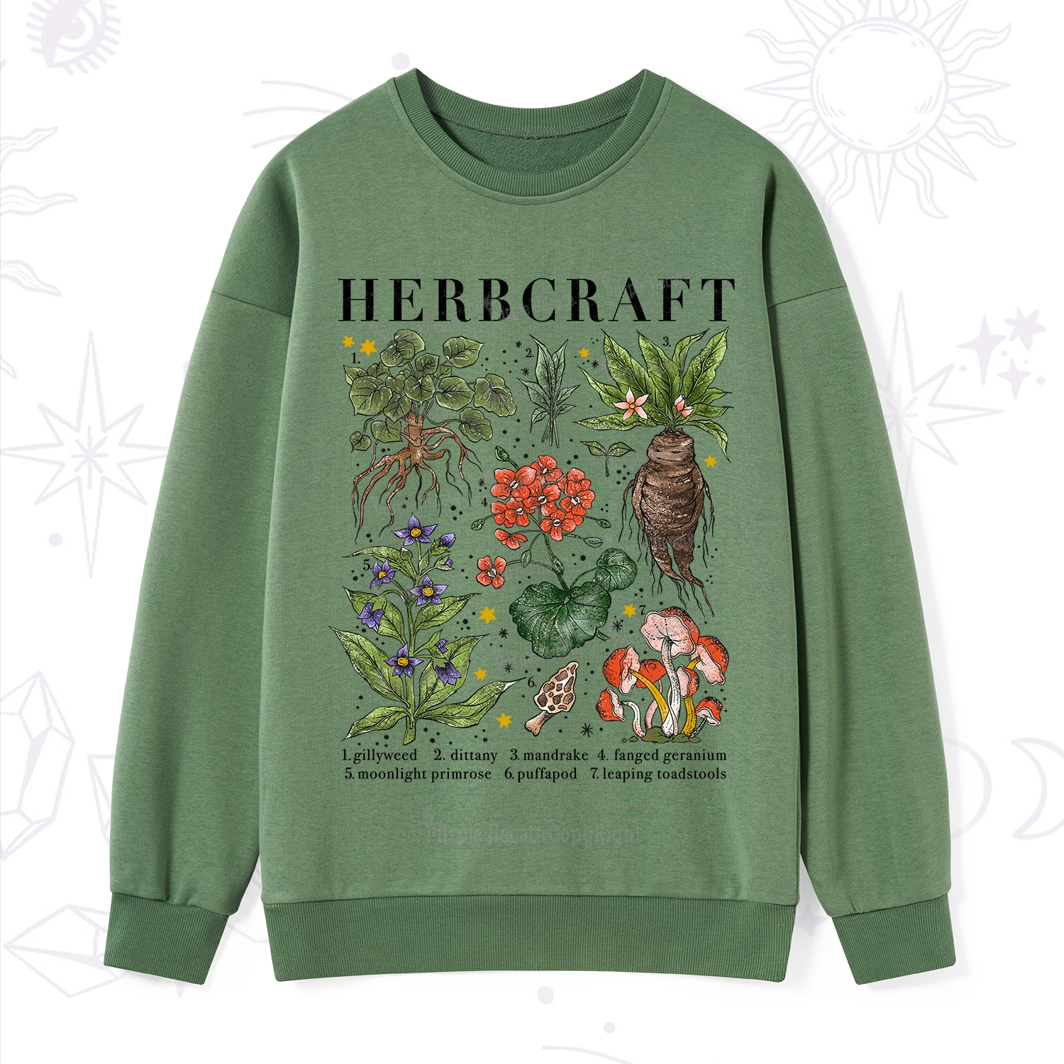 Purplehecate Magical Herbcraft Sweatshirt
