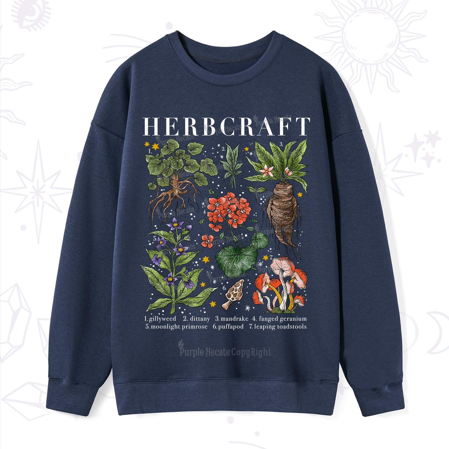 Purplehecate Magical Herbcraft Sweatshirt