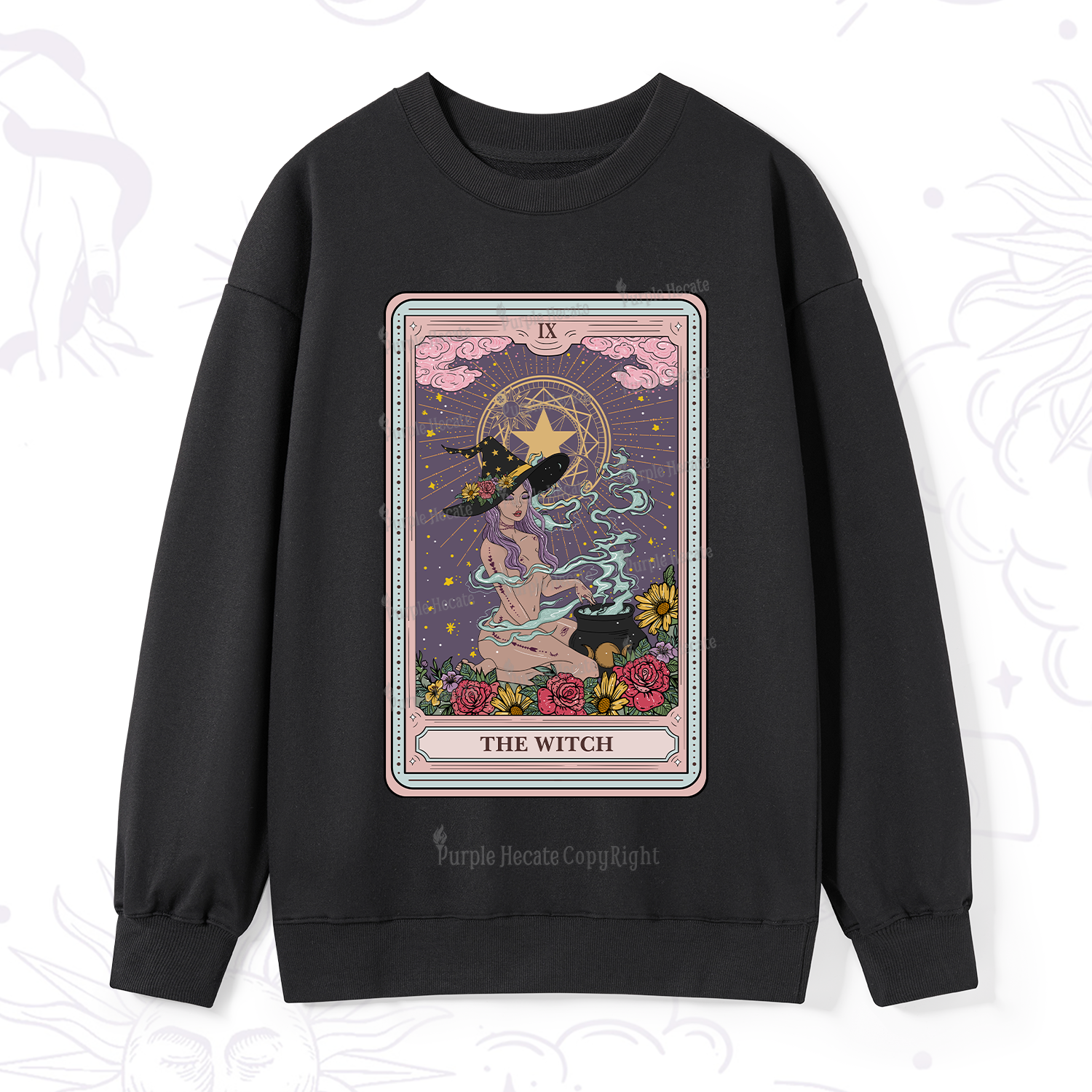 Purplehecate The Witch Tarot Sweatshirt
