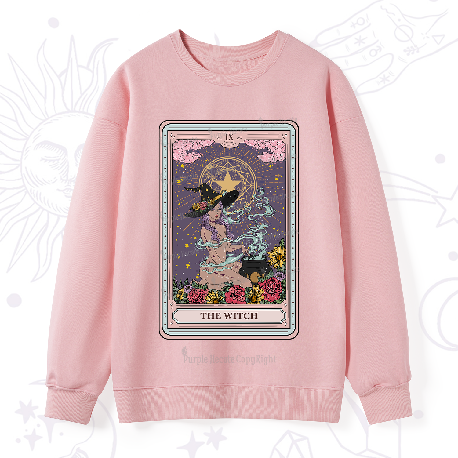 Purplehecate The Witch Tarot Sweatshirt
