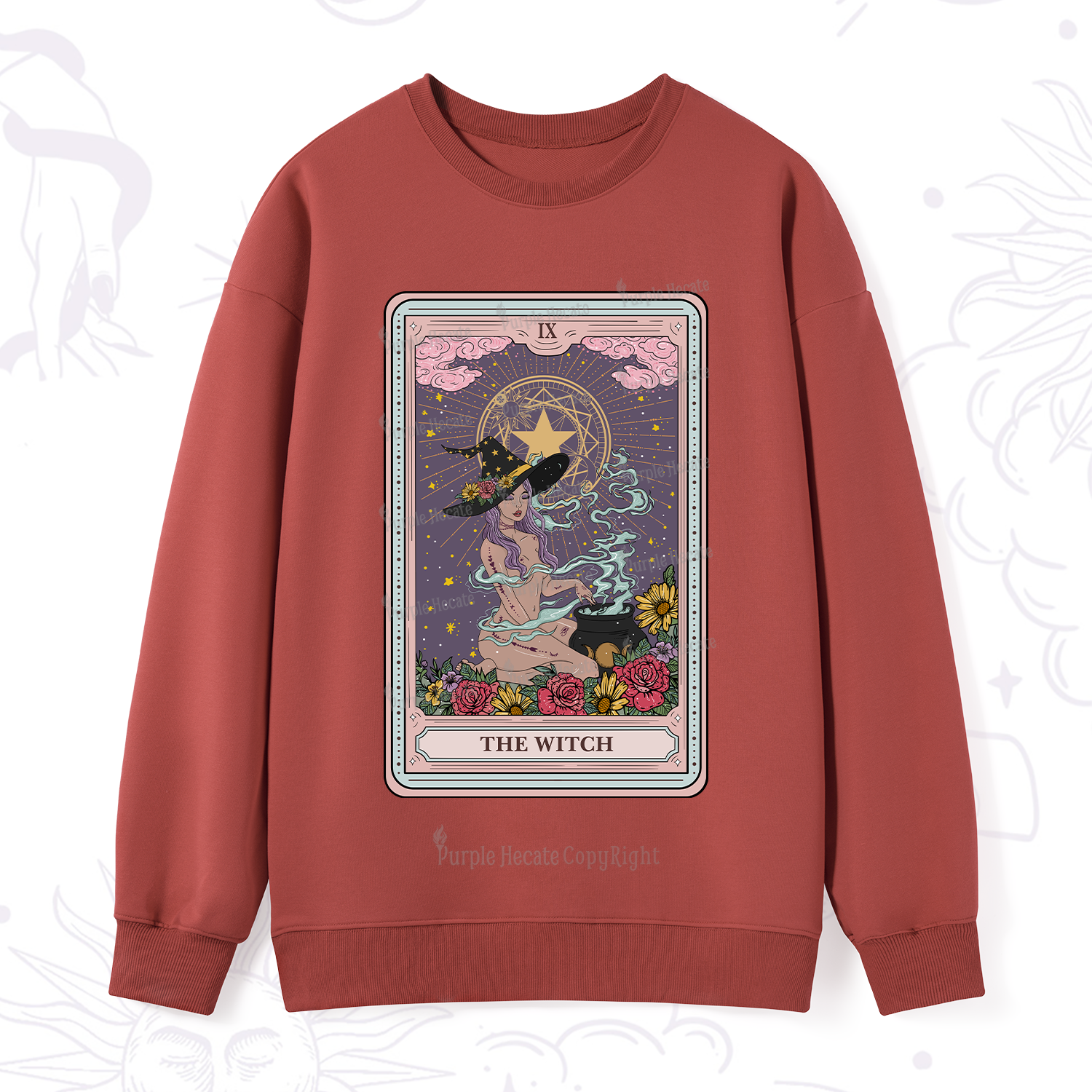 Purplehecate The Witch Tarot Sweatshirt