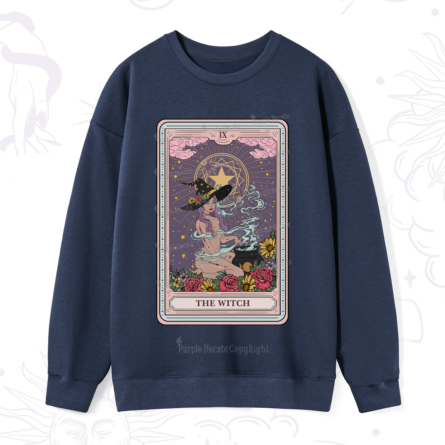 Purplehecate The Witch Tarot Sweatshirt