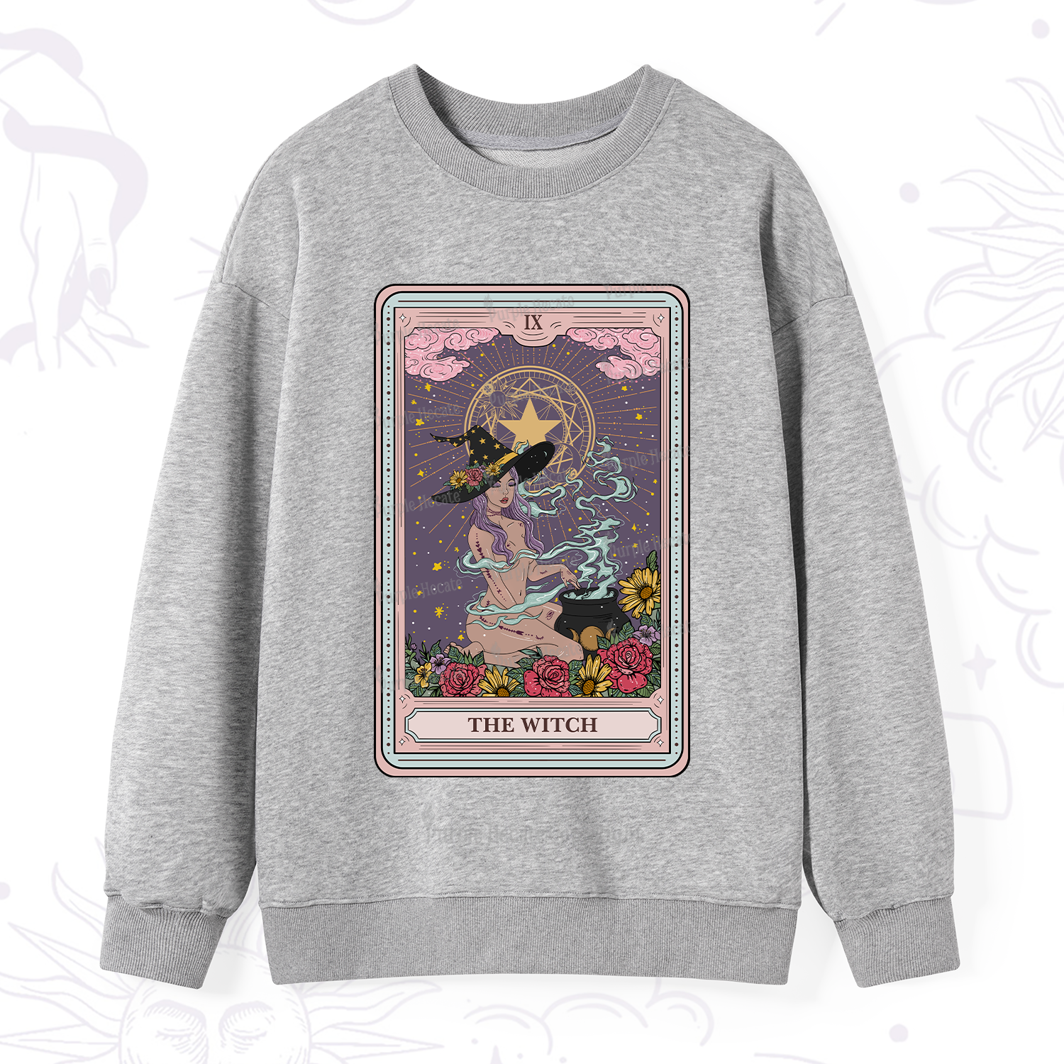Purplehecate The Witch Tarot Sweatshirt