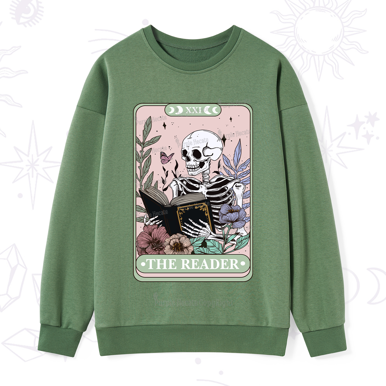 Purplehecate The Reader's Tarot Sweatshirt