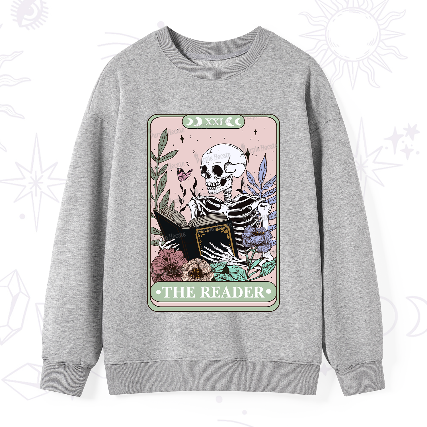 Purplehecate The Reader's Tarot Sweatshirt