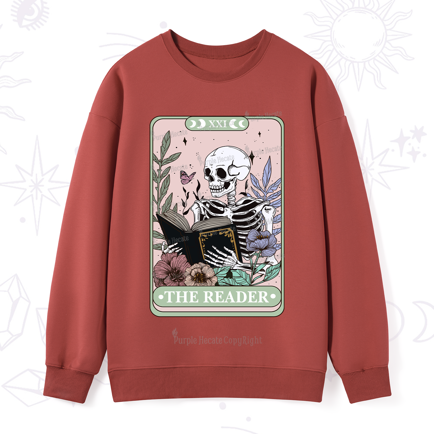 Purplehecate The Reader's Tarot Sweatshirt
