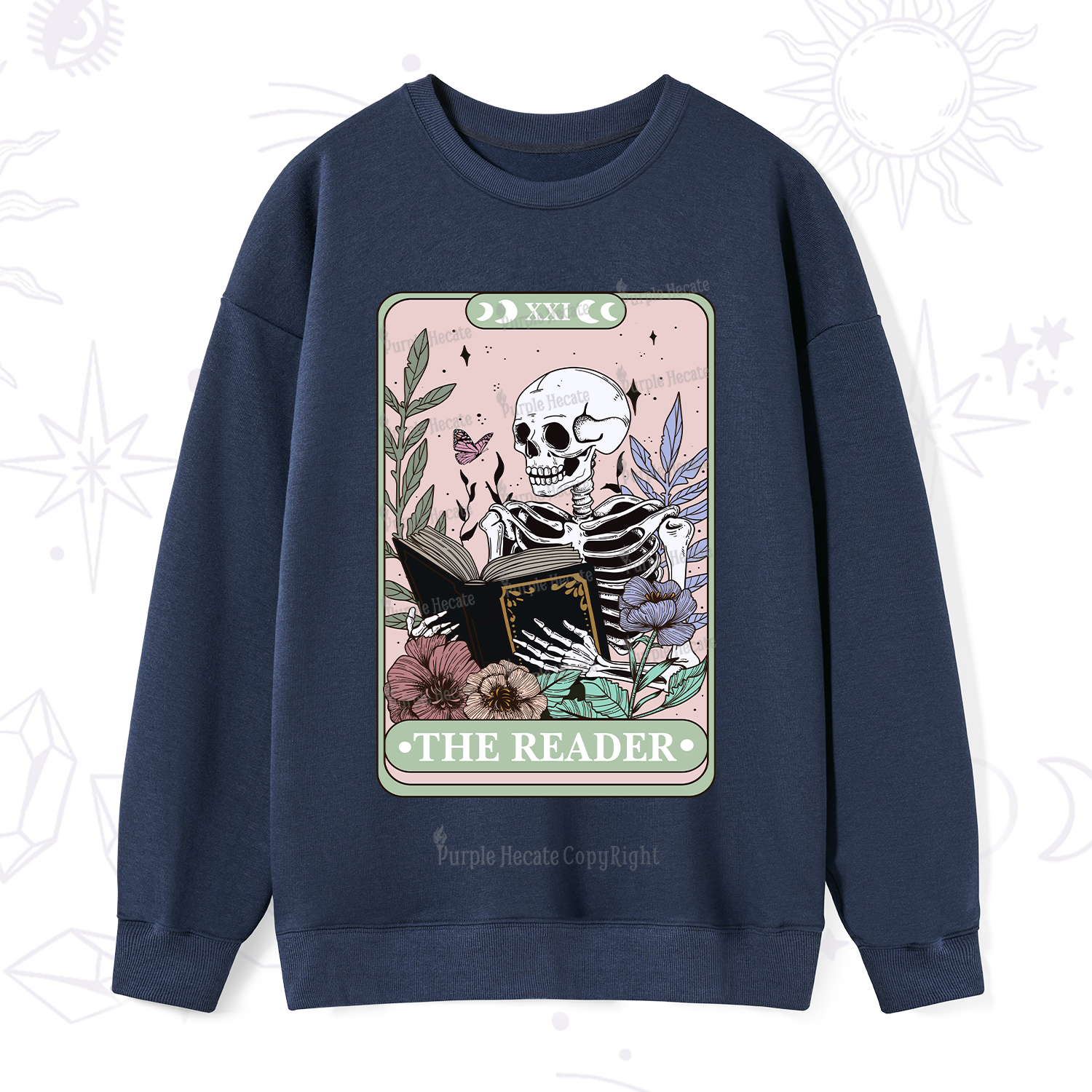Purplehecate The Reader's Tarot Sweatshirt