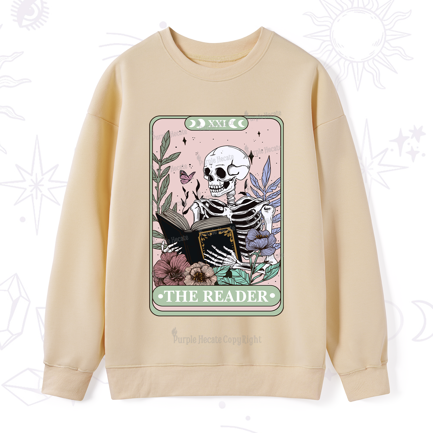 Purplehecate The Reader's Tarot Sweatshirt