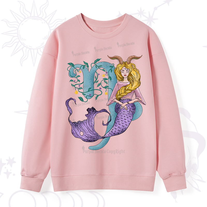 Purplehecate Capricorn In Astrology Zodiac Sweatshirt
