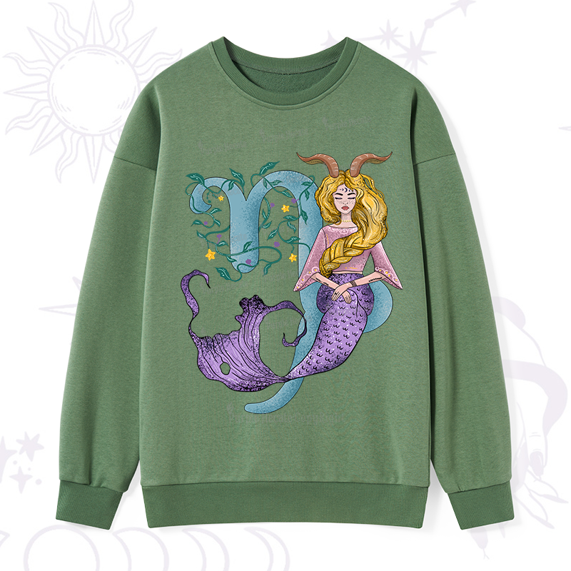 Purplehecate Capricorn In Astrology Zodiac Sweatshirt