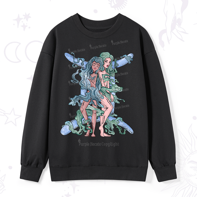 Purplehecate Gemini In Astrology Zodiac Sweatshirt