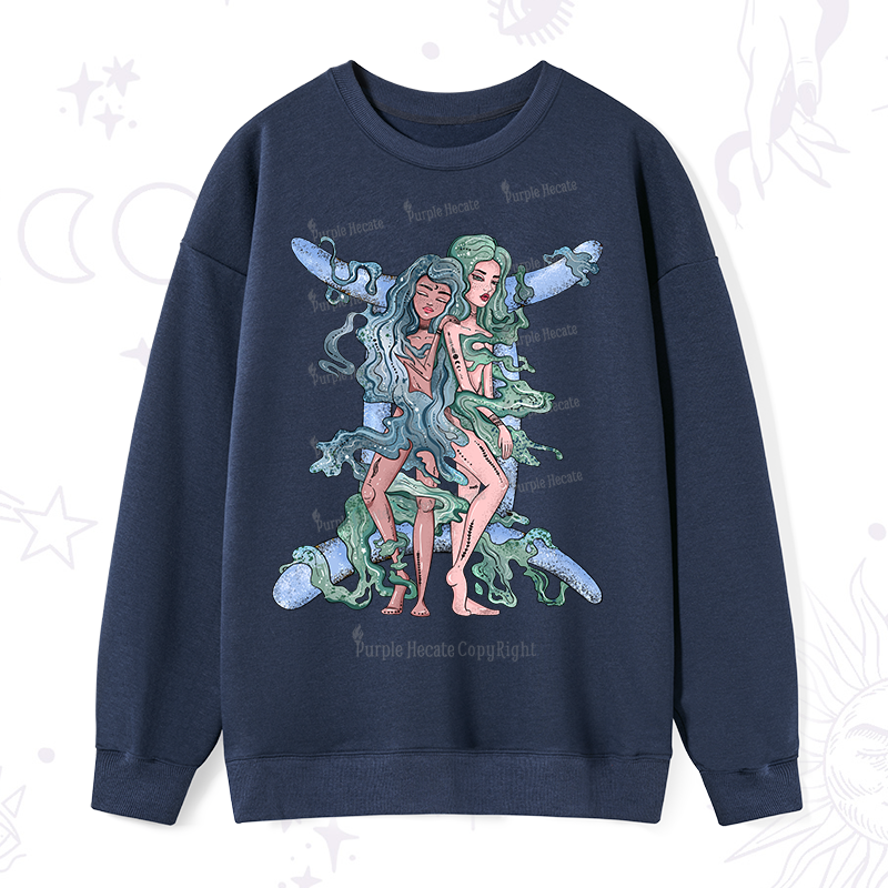 Purplehecate Gemini In Astrology Zodiac Sweatshirt