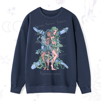 Purplehecate Gemini In Astrology Zodiac Sweatshirt