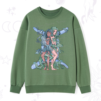 Purplehecate Gemini In Astrology Zodiac Sweatshirt