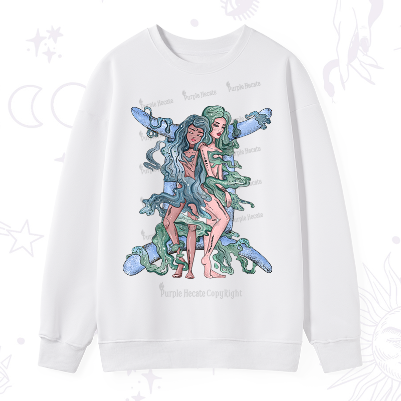 Purplehecate Gemini In Astrology Zodiac Sweatshirt