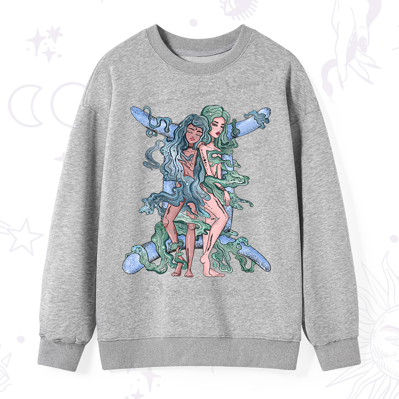 Purplehecate Gemini In Astrology Zodiac Sweatshirt