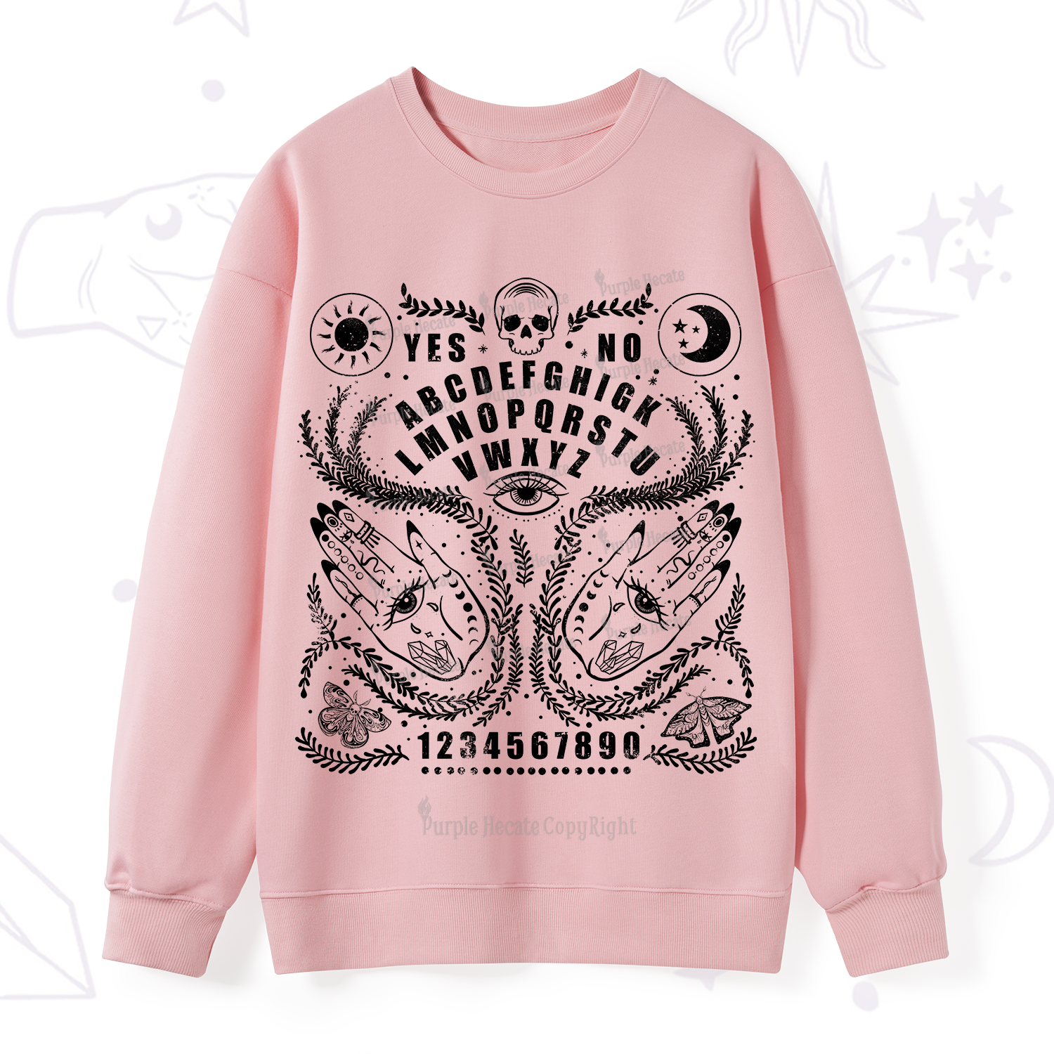 Purplehecate Ouija Spirit Board Sweatshirt
