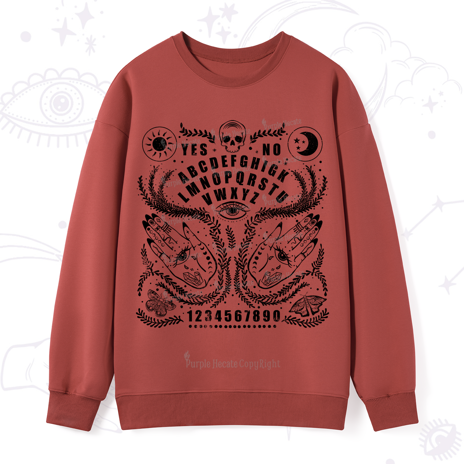 Purplehecate Ouija Spirit Board Sweatshirt