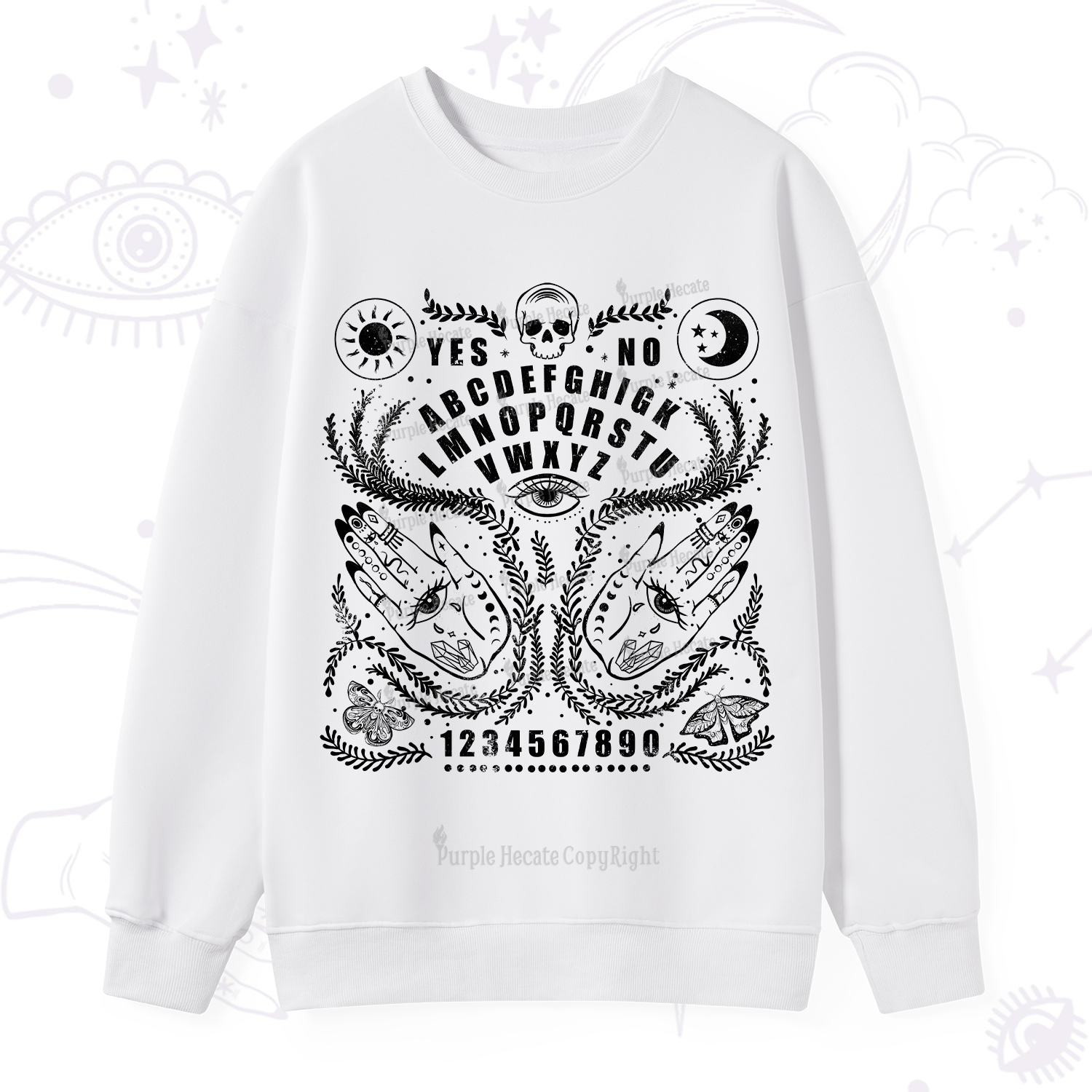 Purplehecate Ouija Spirit Board Sweatshirt