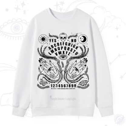 Purplehecate Ouija Spirit Board Sweatshirt
