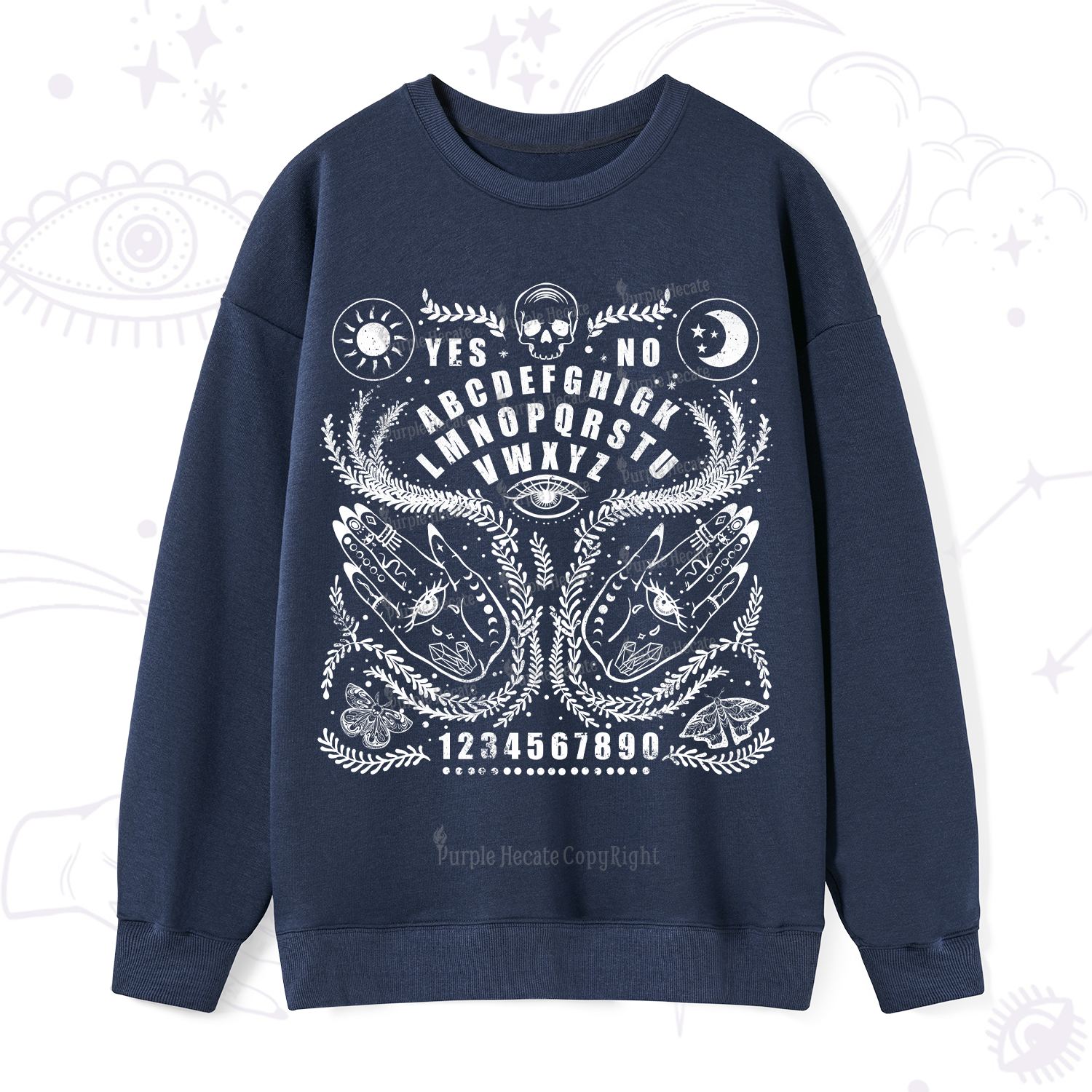 Purplehecate Ouija Spirit Board Sweatshirt