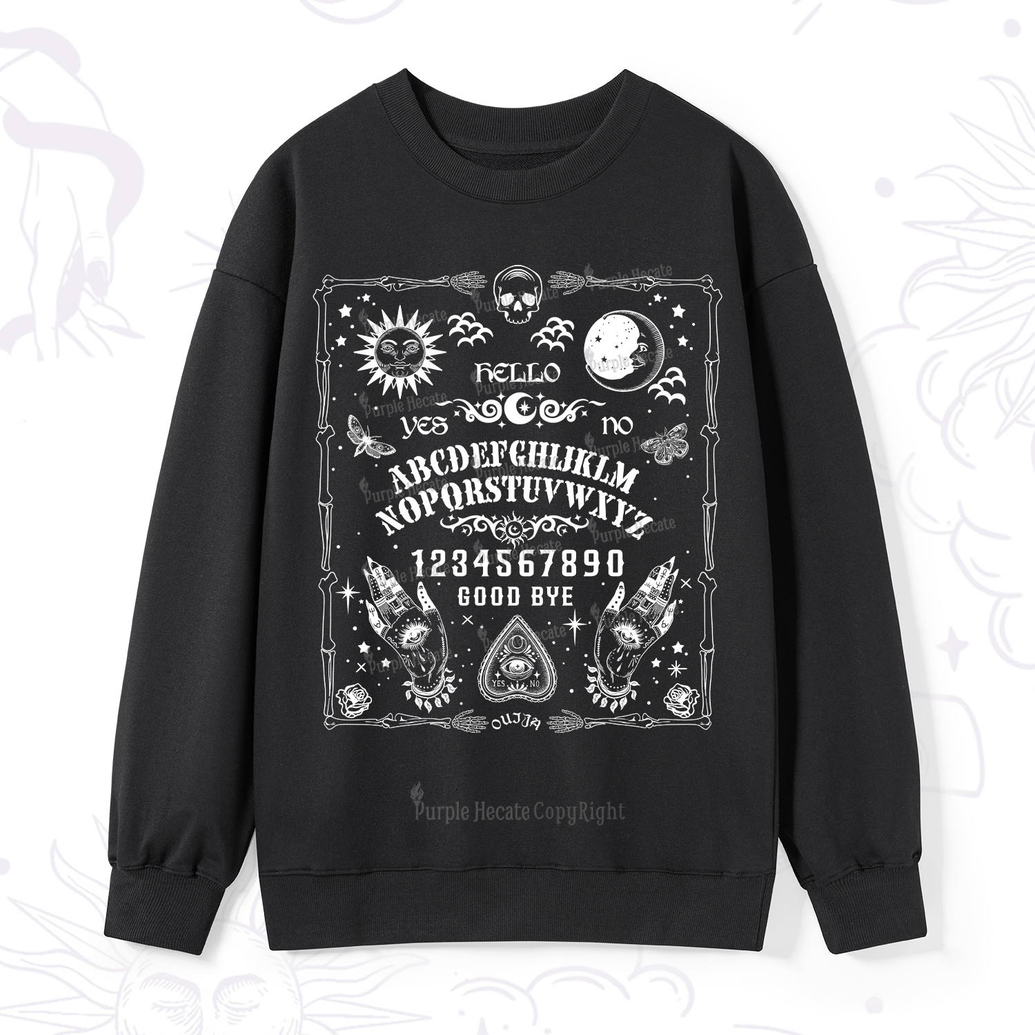 Purplehecate Ouija Board Sweatshirt