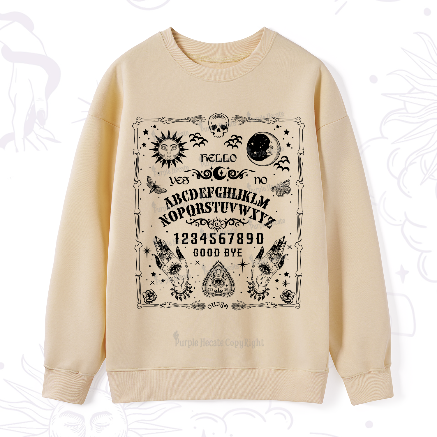 Purplehecate Ouija Board Sweatshirt