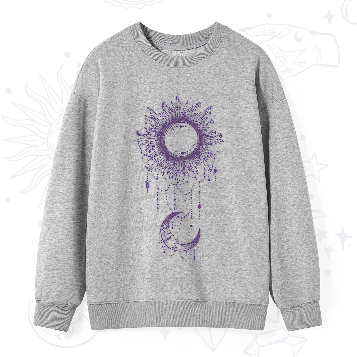 Purplehecate Radiance Of Sun And Moon Sweatshirt