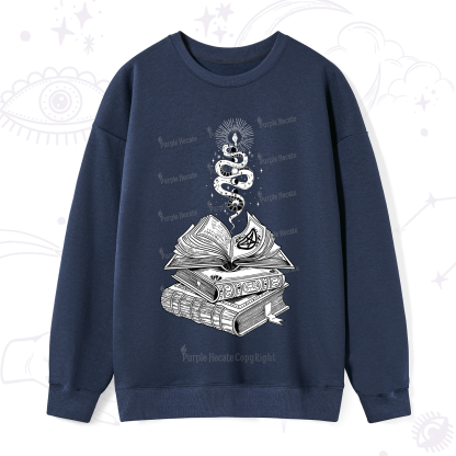 Purplehecate Spellbook And Guardian Serpent Sweatshirt