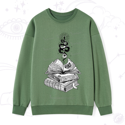 Purplehecate Spellbook And Guardian Serpent Sweatshirt