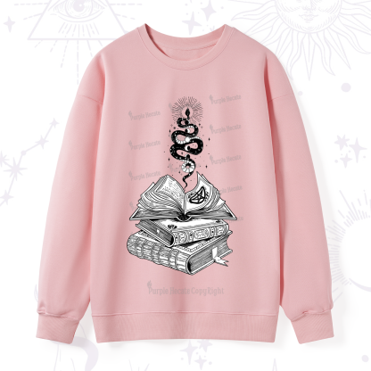 Purplehecate Spellbook And Guardian Serpent Sweatshirt