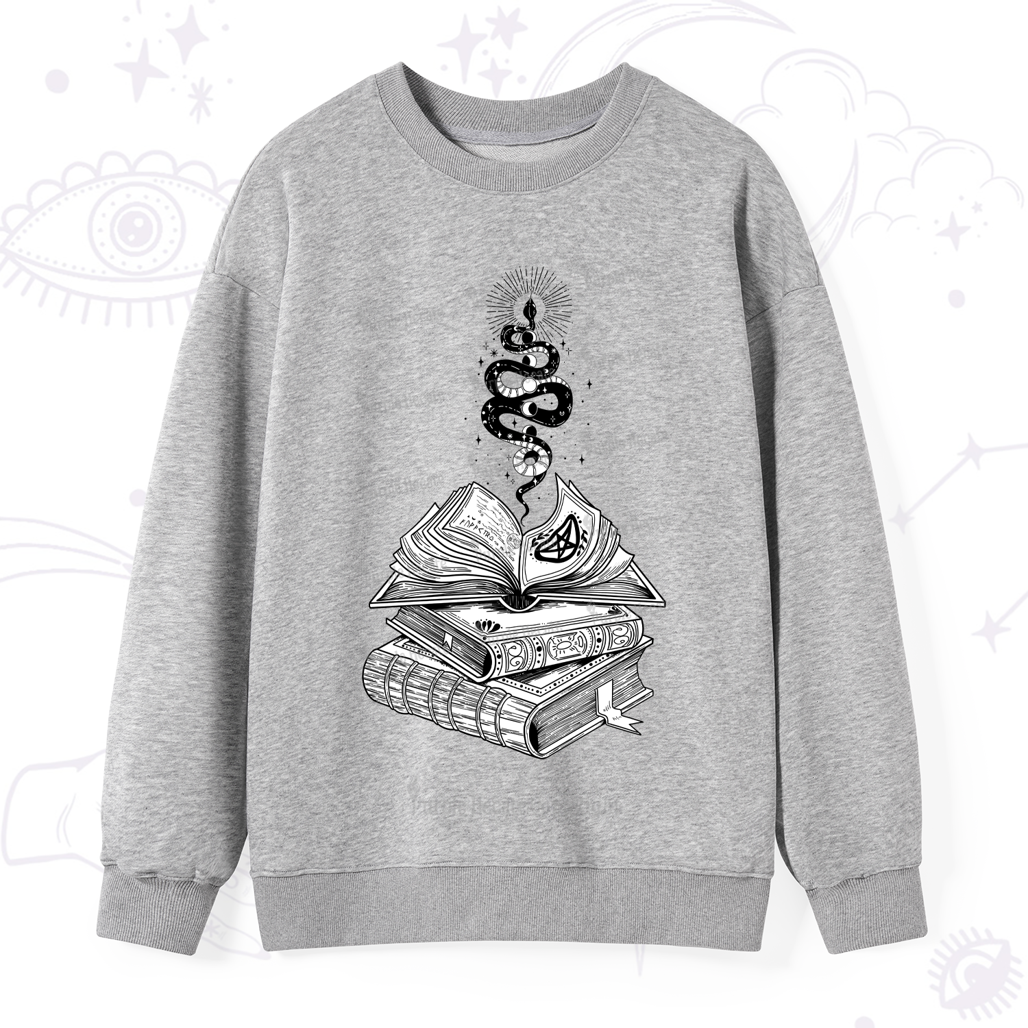 Purplehecate Spellbook And Guardian Serpent Sweatshirt