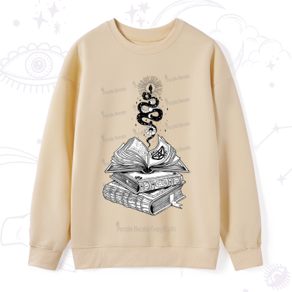 Purplehecate Spellbook And Guardian Serpent Sweatshirt