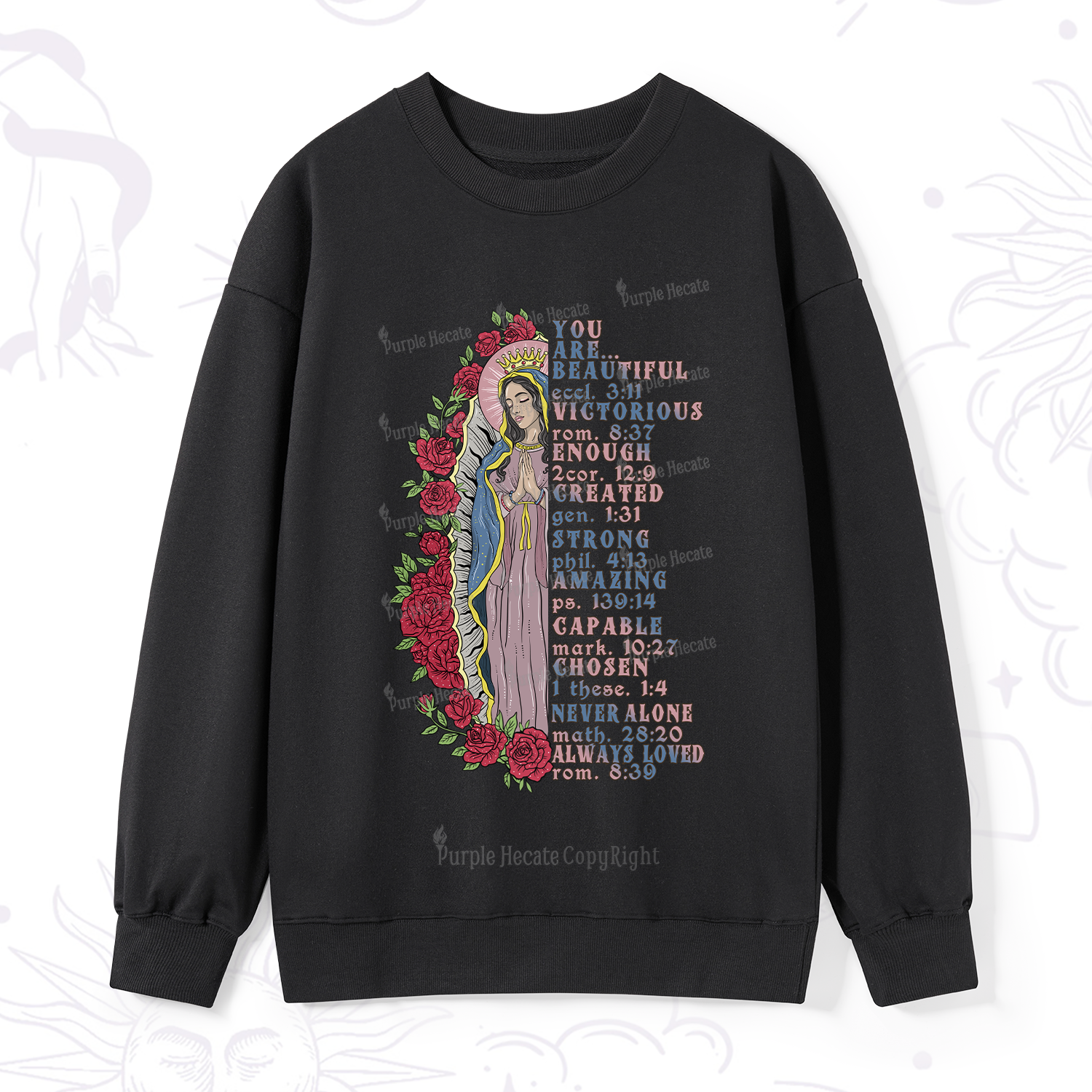 Purplehecate Biblical Blessings Sweatshirt