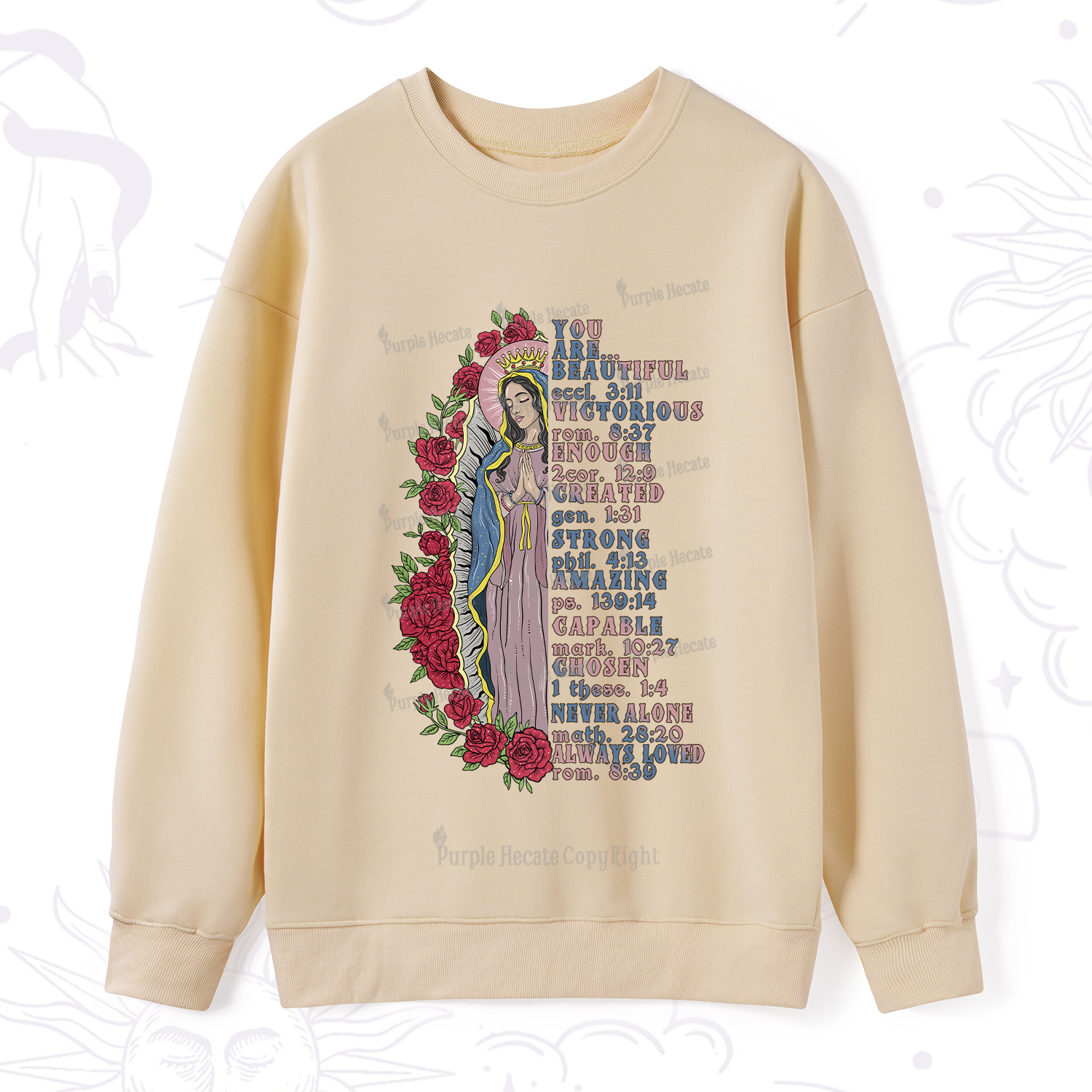 Purplehecate Biblical Blessings Sweatshirt