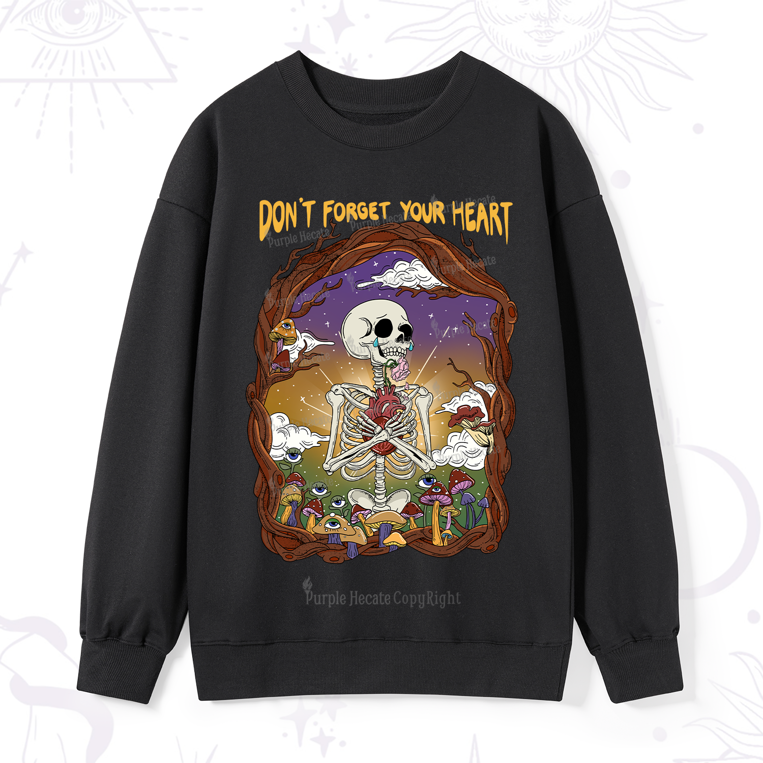 Purplehecate Don't Forget Your Heart Sweatshirt