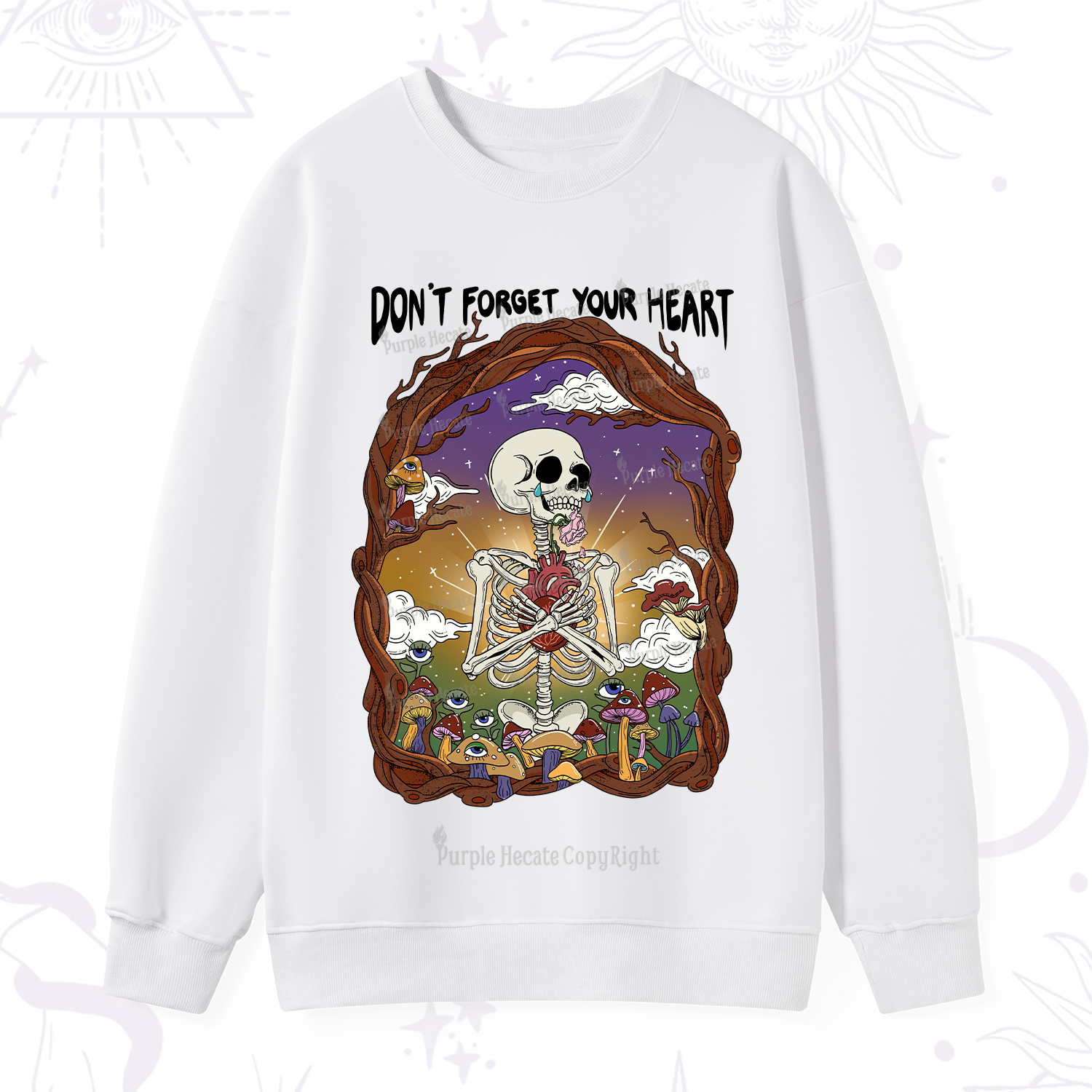Purplehecate Don't Forget Your Heart Sweatshirt