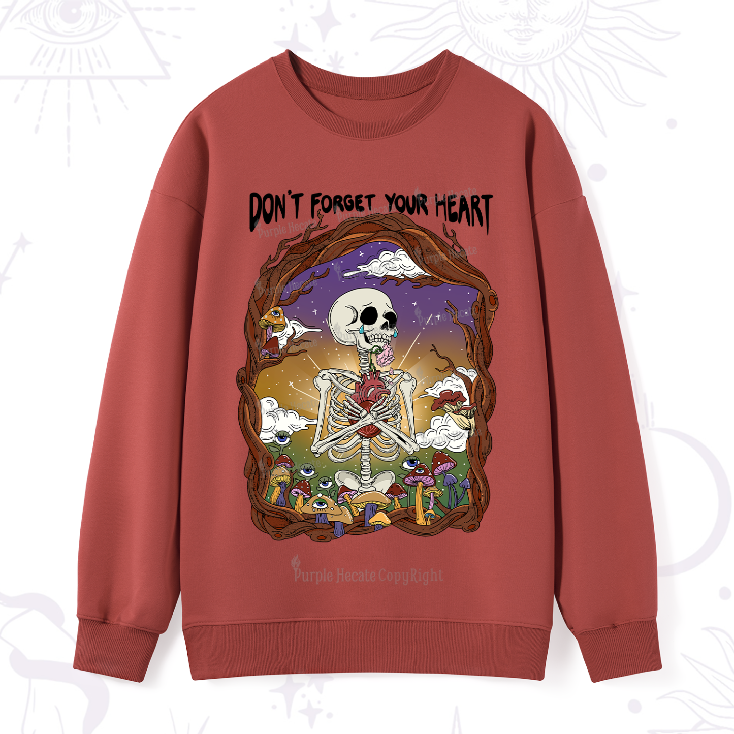 Purplehecate Don't Forget Your Heart Sweatshirt