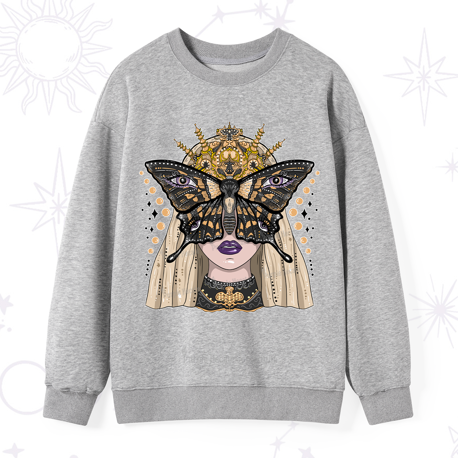 Purplehecate Butterfly Witchy Sweatshirt