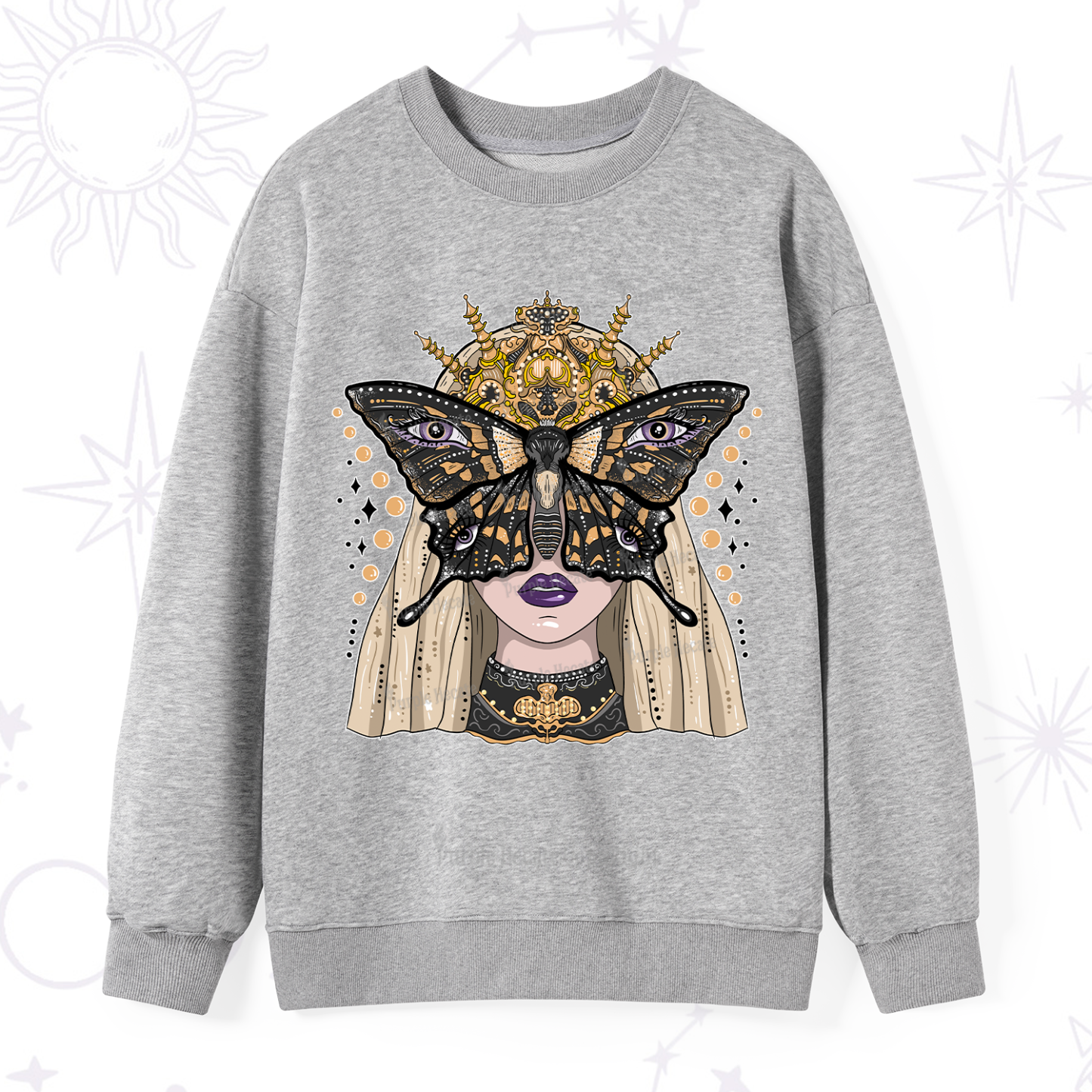 Purplehecate Butterfly Witchy Sweatshirt