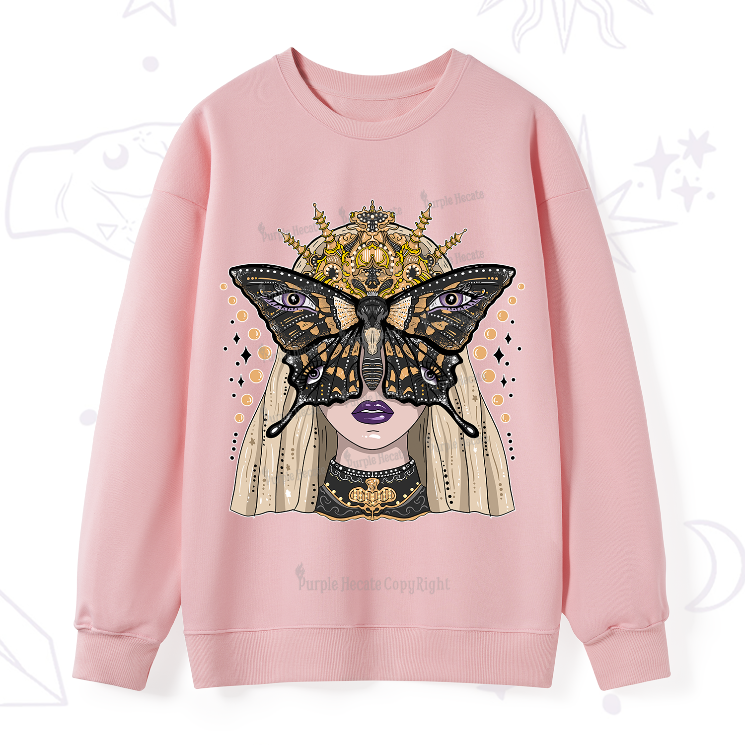 Purplehecate Butterfly Witchy Sweatshirt