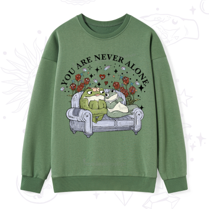 Purplehecate Your Are Never Alone Sweatshirt