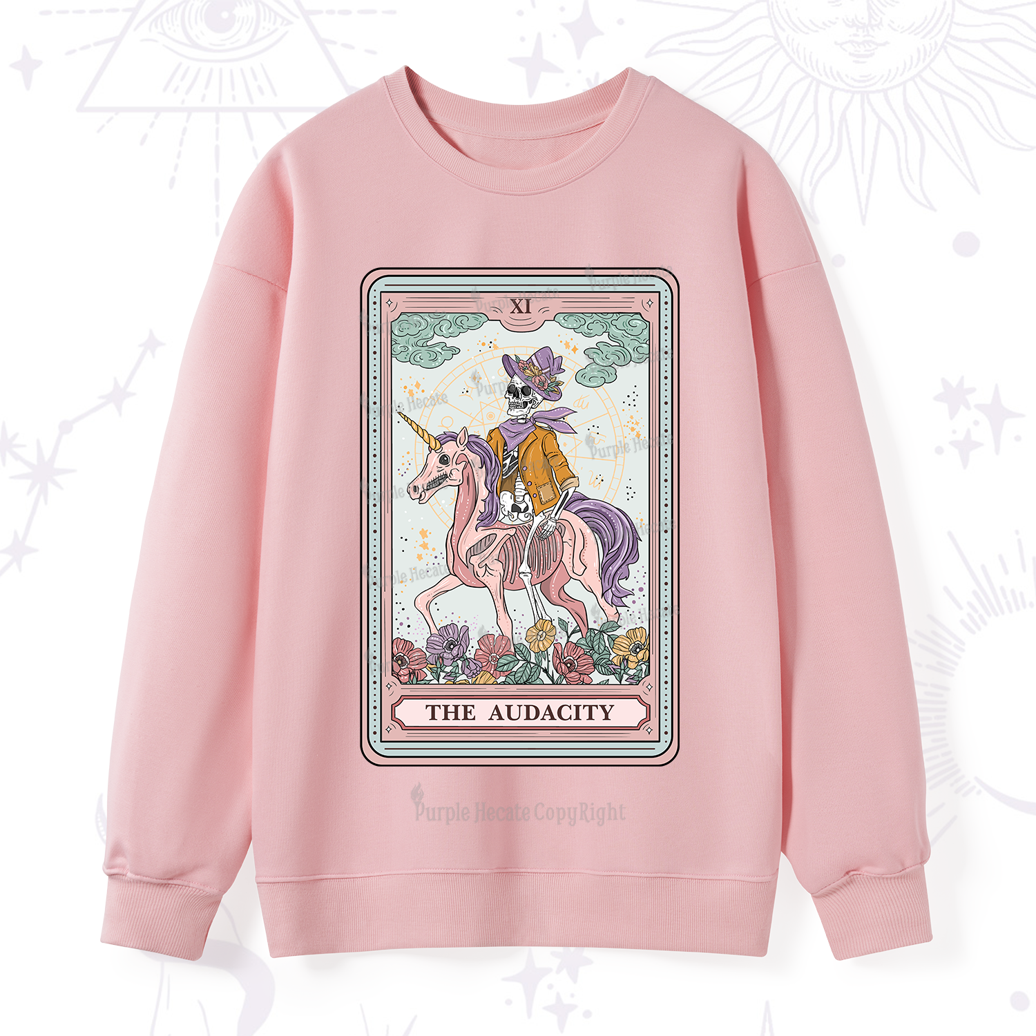 Purplehecate The Audacity Tarot Card Sweatshirt