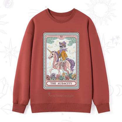 Purplehecate The Audacity Tarot Card Sweatshirt
